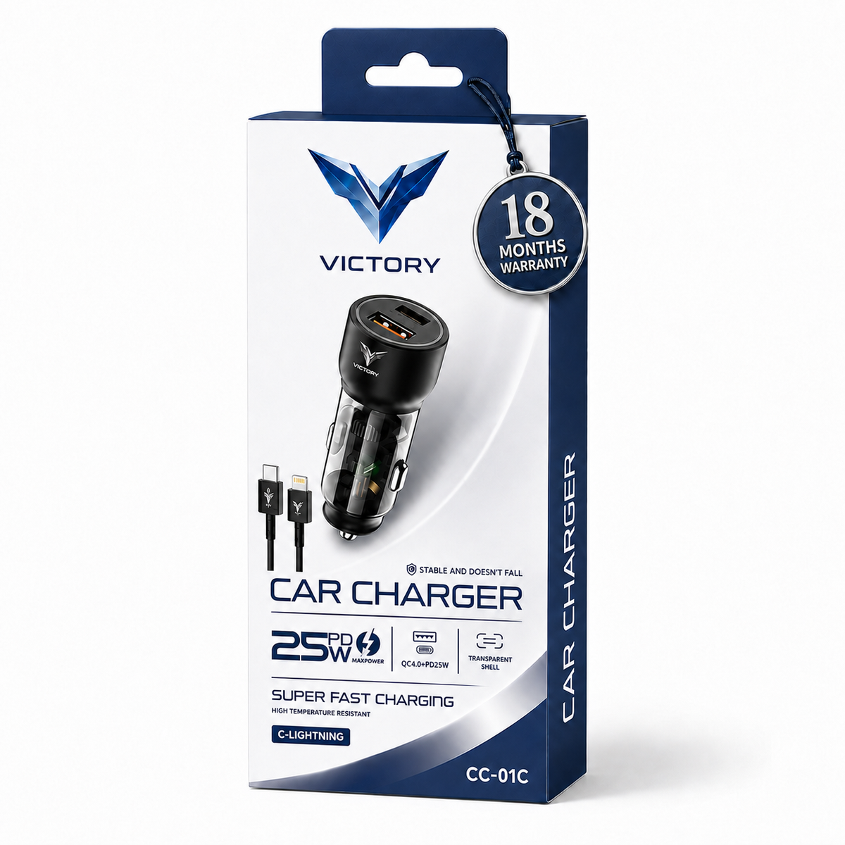 VICTORY CC-01C — Car Charger (C-LIGHTNING)