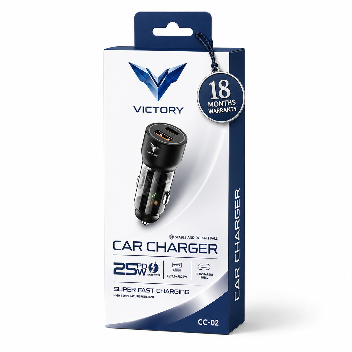 VICTORY CC-02 — Car Charger (Without Cable)
